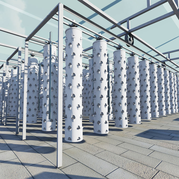Hydroponic System - ระบบปลูกพืชแบบไฮโดรโปนิกส์แบบแขวนอัจฉริยะ แบบหมุนได้ สำหรับใช้ภายนอก/ภายในอาคาร