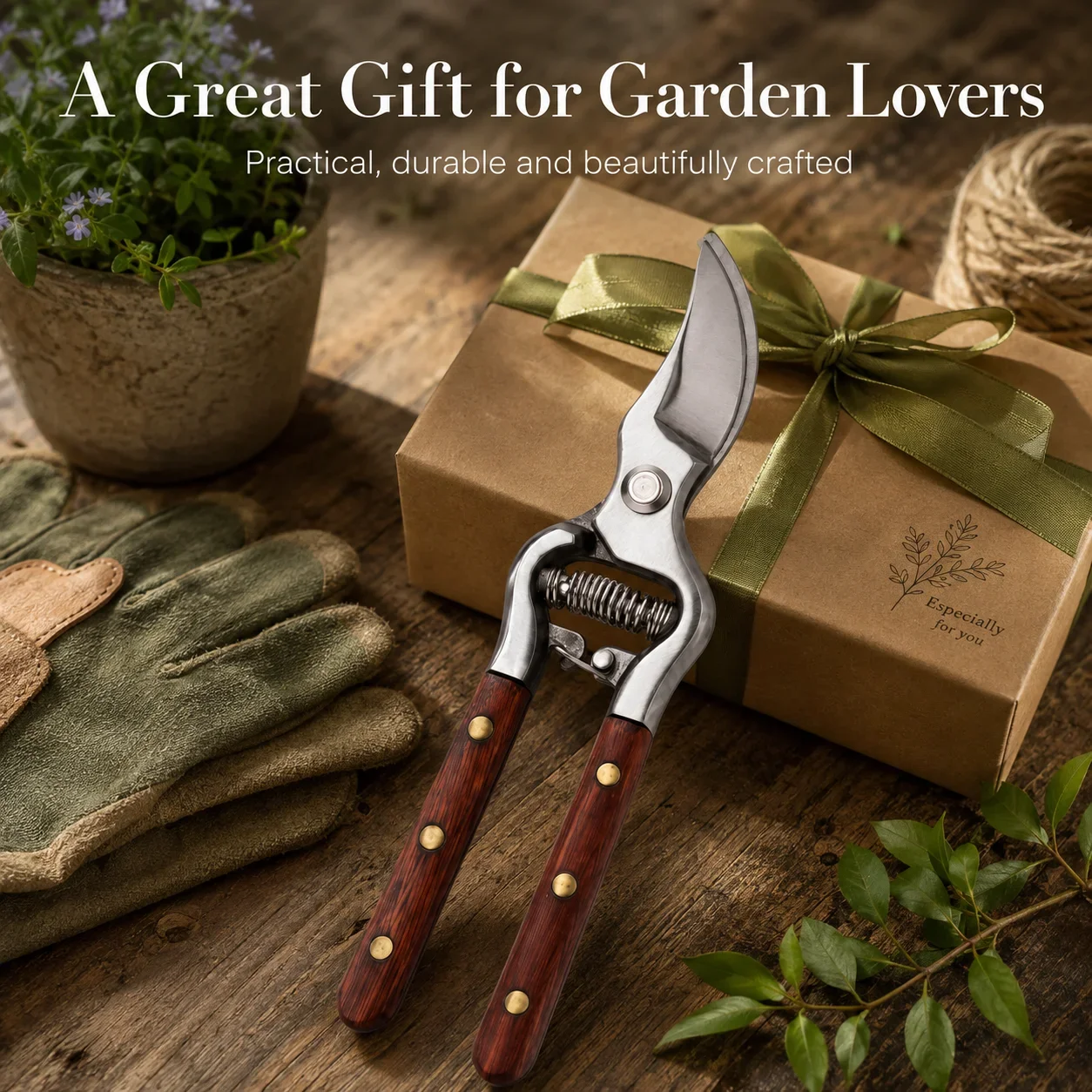 Gardening Tools To Cut Branches - กรรไกรตัดกิ่งไม้สแตนเลสแบบทนทาน, กรรไกรตัดกิ่งไม้, เครื่องมือตัดแต่งกิ่งไม้ผลสำหรับคนทำสวน