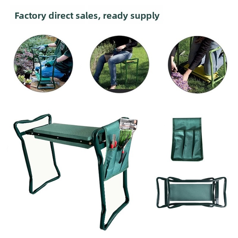 Gardening Tools Best - เก้าอี้นั่งคุกเข่าสำหรับทำสวนขายดีที่สุด มีจำหน่ายในรูปแบบชุดเครื่องมือและอุปกรณ์เสริม; เก้าอี้พับกันลื่นบุด้วยโฟม เหมาะสำหรับ...