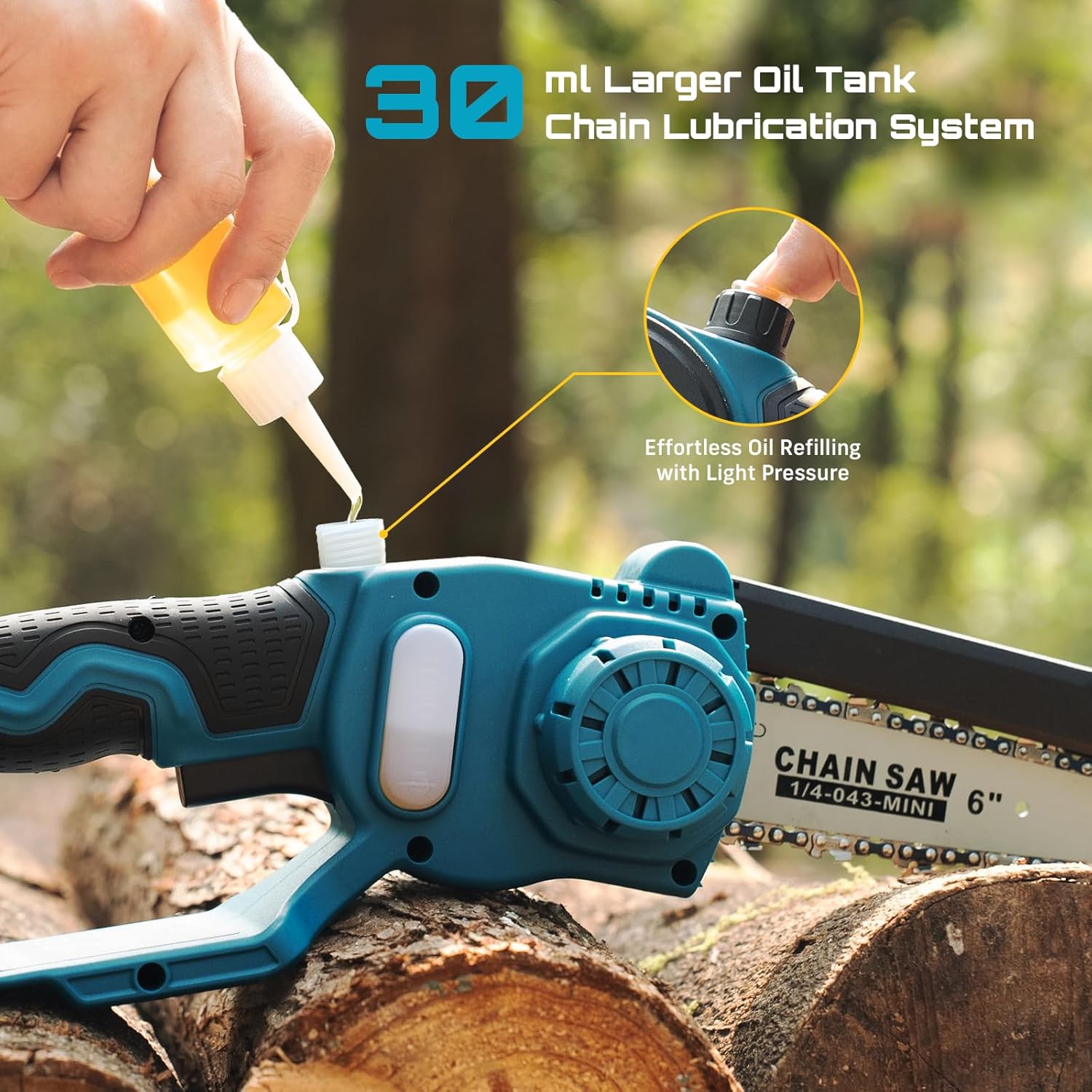 Gardening Tools To Cut Branches - SEESII เลื่อยไฟฟ้าไร้แปรงถ่าน 2-in-1 ขนาด 6 ฟุต
