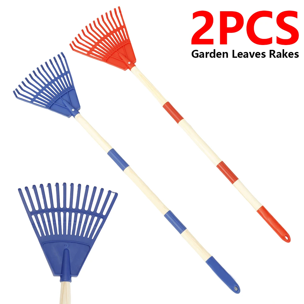 Gardening Tools For 10 Year Olds - คราดใบไม้เด็ก 2 ชิ้น ปรับระดับได้ พร้อมด้ามจับถอดได้ 3
