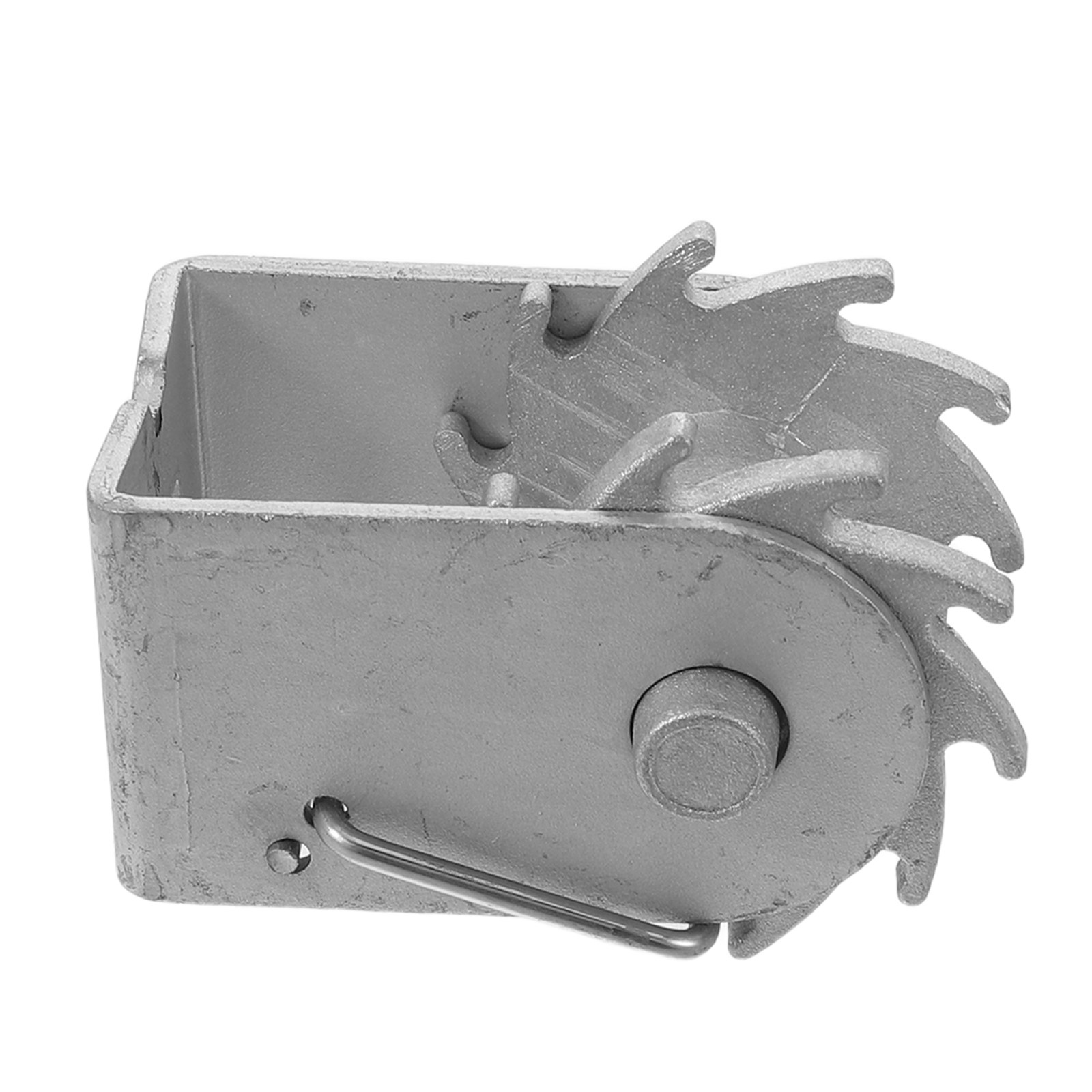 Gardening Tools Heavy Duty - ตัวปรับความตึงสายเคเบิลแบบมีกลไกเฟือง สำหรับงานหนัก ใช้กับรั้วตาข่ายองุ่นในโรงเรือน ตัวปรับความตึงสายเคเบิลเหล็ก ขนาด 2.76x2.13x0.39