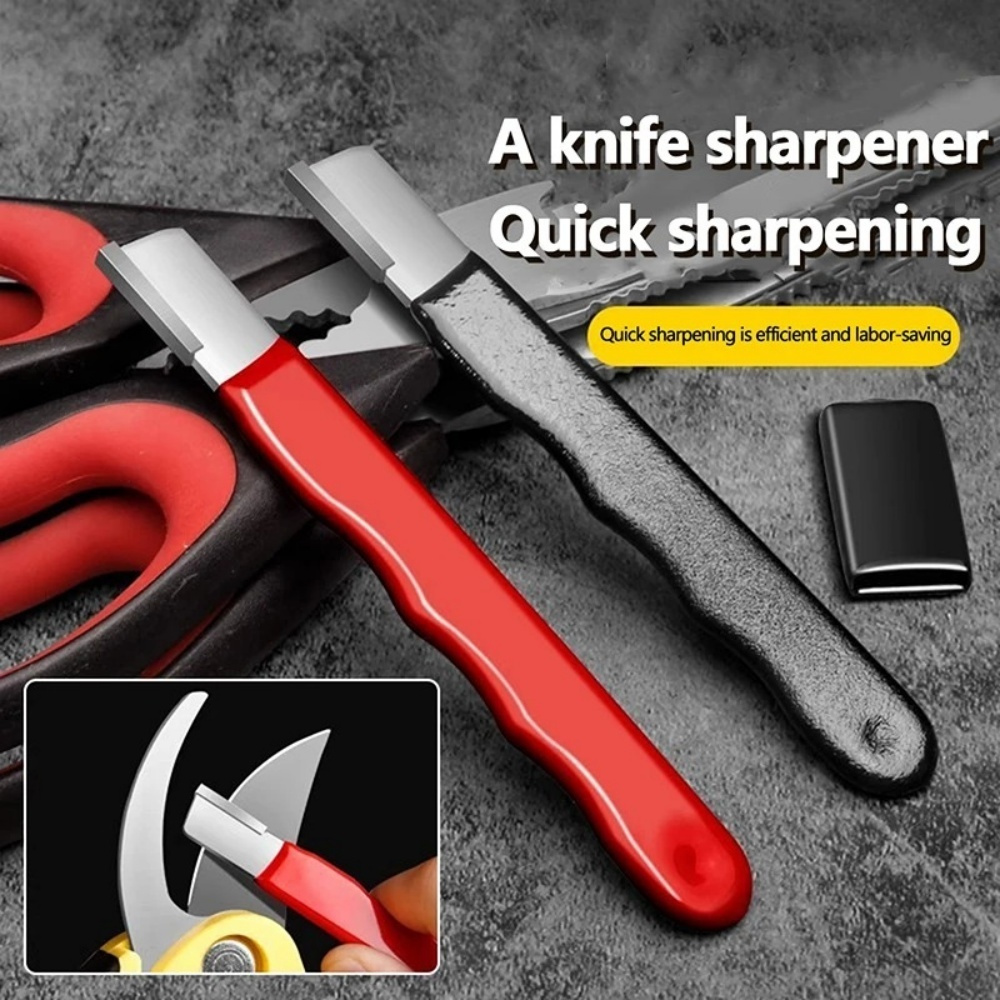 Gardening Tools For Home - เครื่องลับมีดโลหะแบบมืออาชีพ เครื่องลับกรรไกรแบบมือถือ หินลับสำหรับใบมีดทุกชนิด มีดครัว กรรไกร และกรรไกรตัดกิ่ง