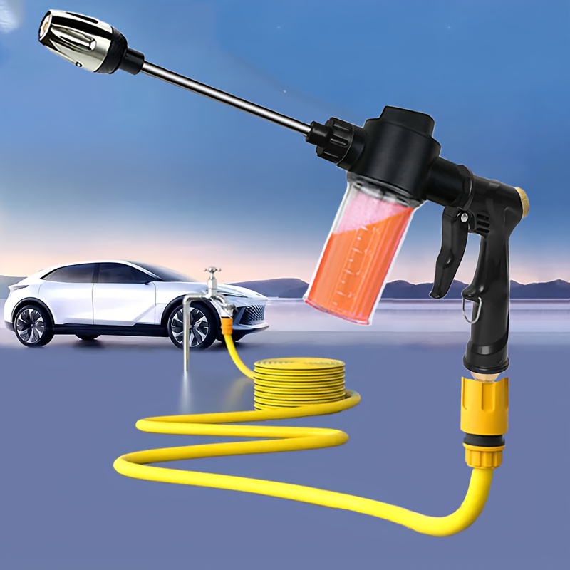 Gardening Tools Plastic - ปืนฉีดน้ำรดน้ำต้นไม้ หัวฉีดแรงดันสูง ปืนฉีดน้ำล้างรถ ปืนฉีดน้ำแบบยาวสำหรับใช้ในบ้าน เครื่องมือทำความสะอาดสนามหญ้าและระบบชลประทาน