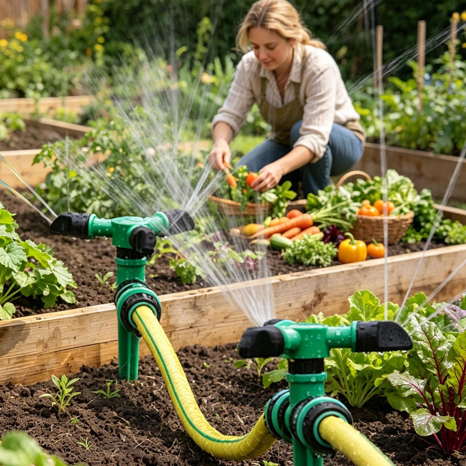 สปริงเกอร์น้ำหมุนอัตโนมัติสำหร - Gardening Tools Plastic บทวิจารณ์และราคา