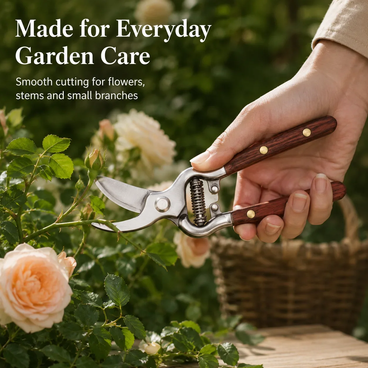 กรรไกรตัดกิ่งไม้สแตนเลสแบบทนทา - Gardening Tools To Cut Branches บทวิจารณ์และราคา
