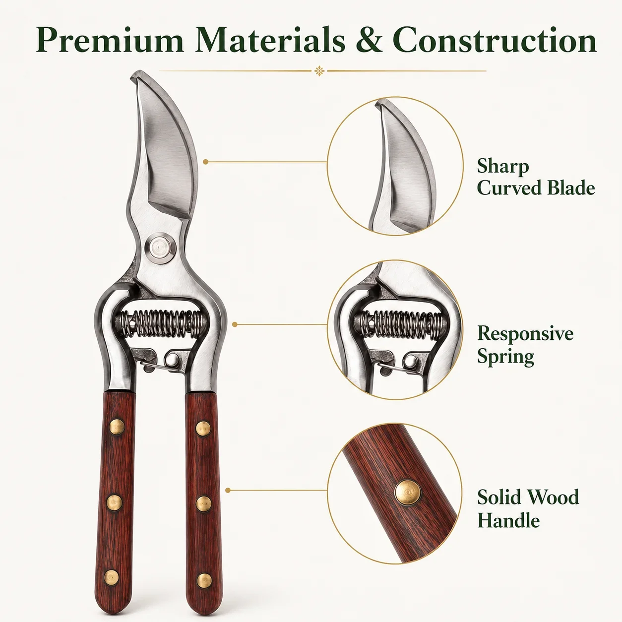 กรรไกรตัดกิ่งไม้สแตนเลสแบบทนทา - Gardening Tools To Cut Branches บทวิจารณ์และราคา