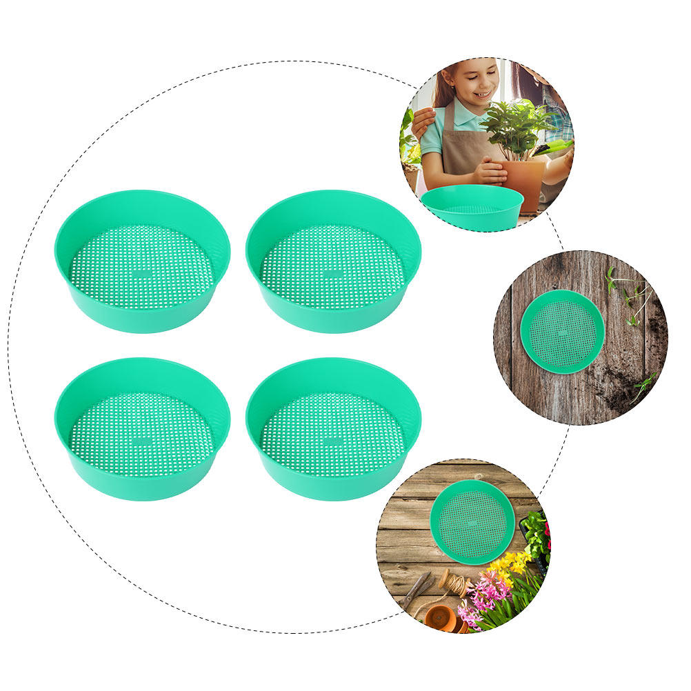 ตะแกรงร่อนดิน 4 ชิ้น ทำจากพลาส - Gardening Tools Heavy Duty บทวิจารณ์และราคา