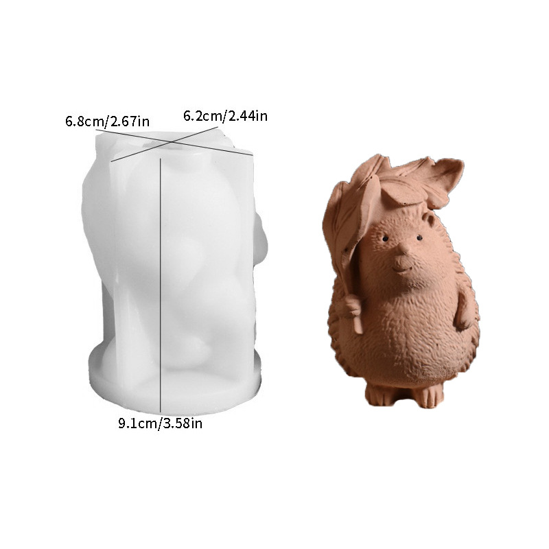 แม่พิมพ์ซิลิโคนรูปเม่นถือดอกไม - Gardening Tools Cute บทวิจารณ์และราคา
