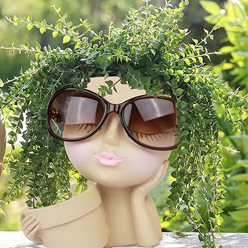 กระถางต้นไม้รูปหน้า - กระถางดอ - Gardening Tools Cute บทวิจารณ์และราคา