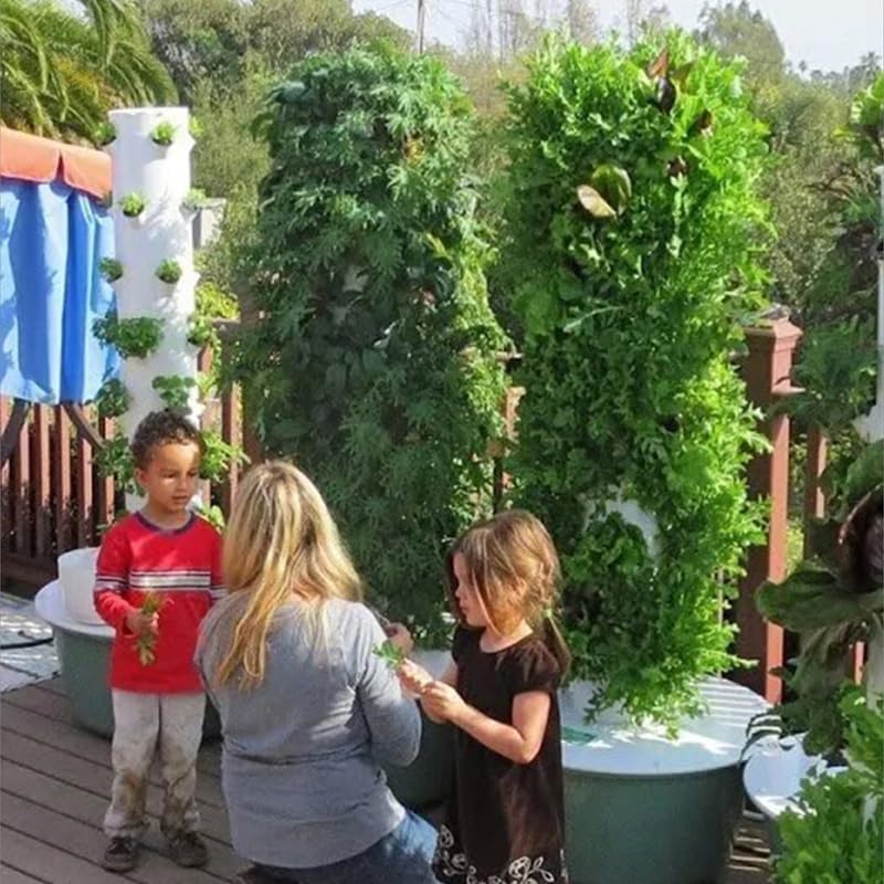 หอปลูกพืชไฮโดรโปนิกส์แนวตั้งแบ - Gardening Tools Plastic บทวิจารณ์และราคา