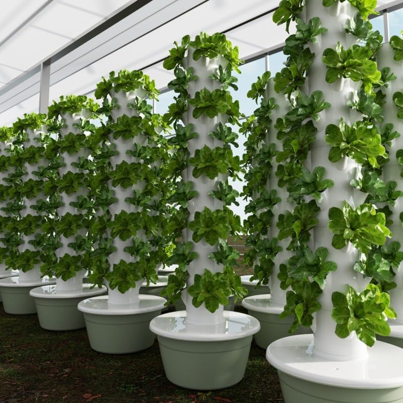 หอปลูกพืชไฮโดรโปนิกส์แนวตั้งแบ - Gardening Tools Plastic บทวิจารณ์และราคา